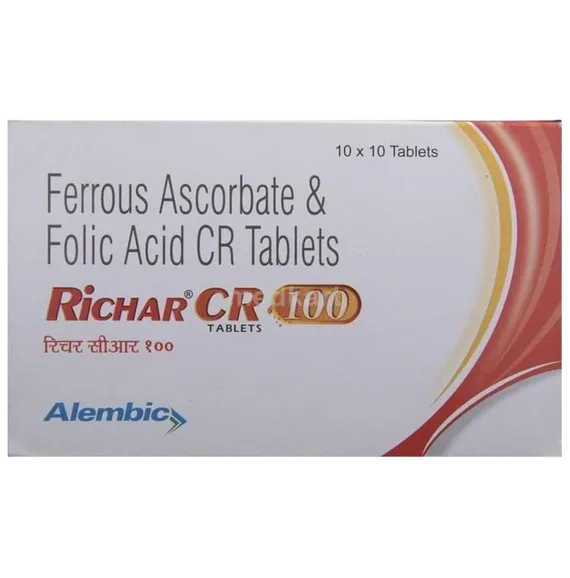 richar cr 100 tablet 10's